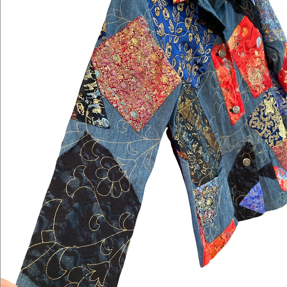 Chico’s Colorful Patch Jacket - image 3